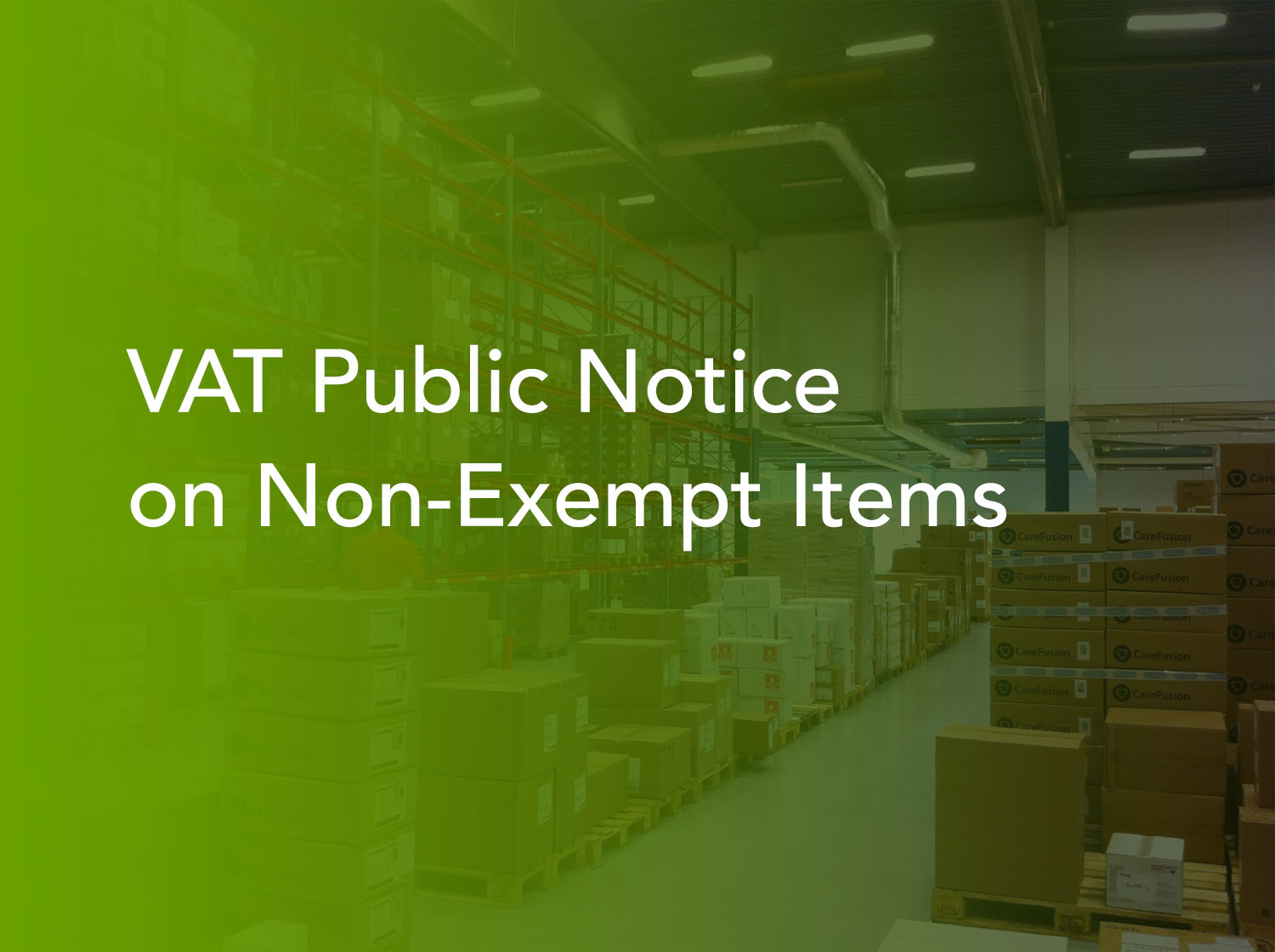 VAT Public Notice on NonExempt Items Taxaide